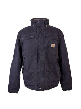 Carhartt Blue Flame Resistant Jacket Men’s L Full Swing Utility Barn Chore Work